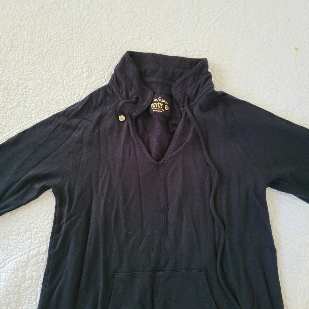 Lilly Pulitzer Cassi Popover (Onyx) Women's Clothing - Picture 4 of 8